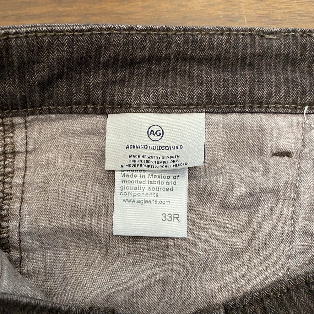 AG Adriano Goldschmied Men's 33 Marshall Slim Trouser Corduroy Pants Brown - Picture 9 of 15